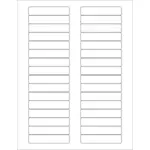 WL-173 address label template vector illustration